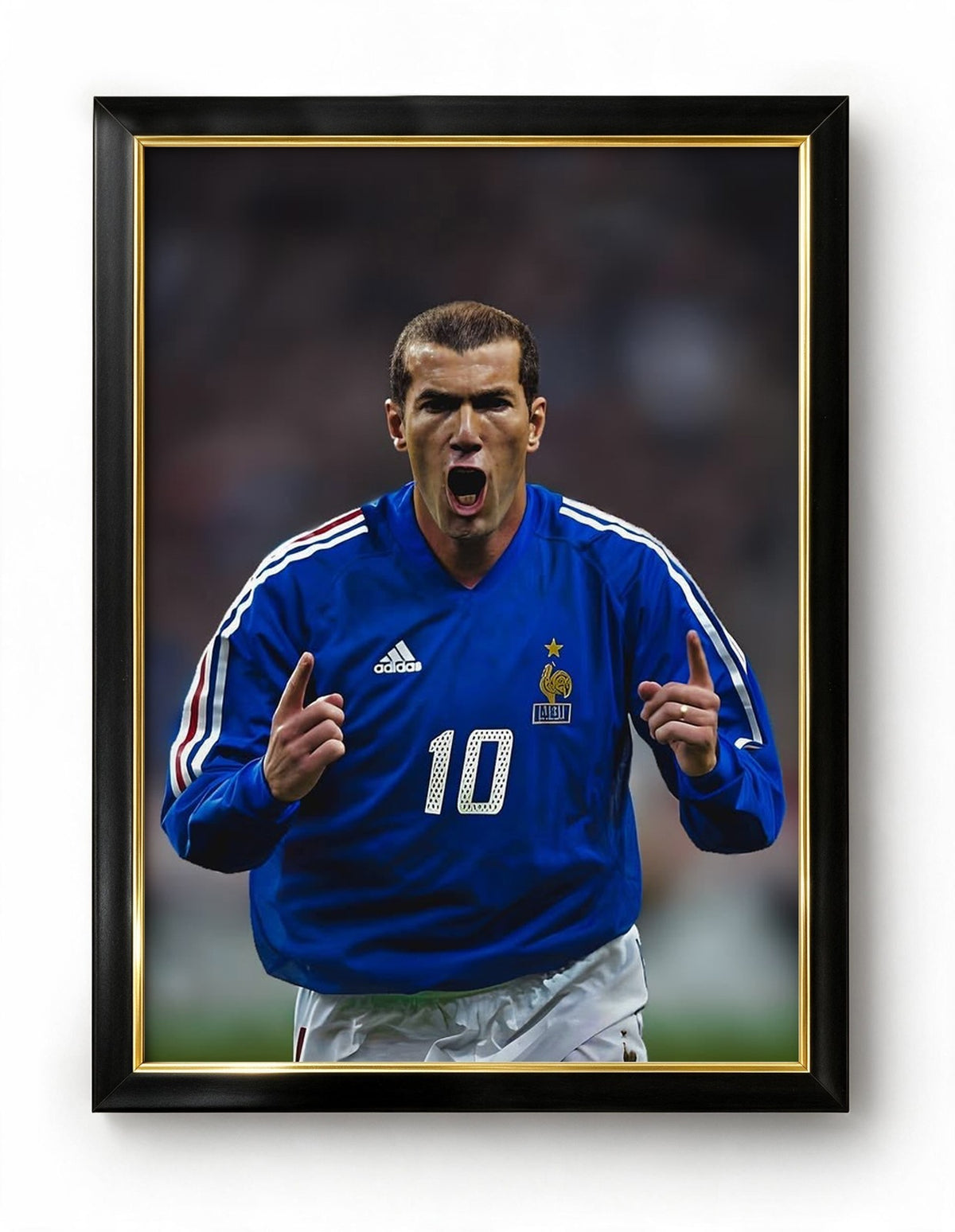 Zidane celebtating Frame