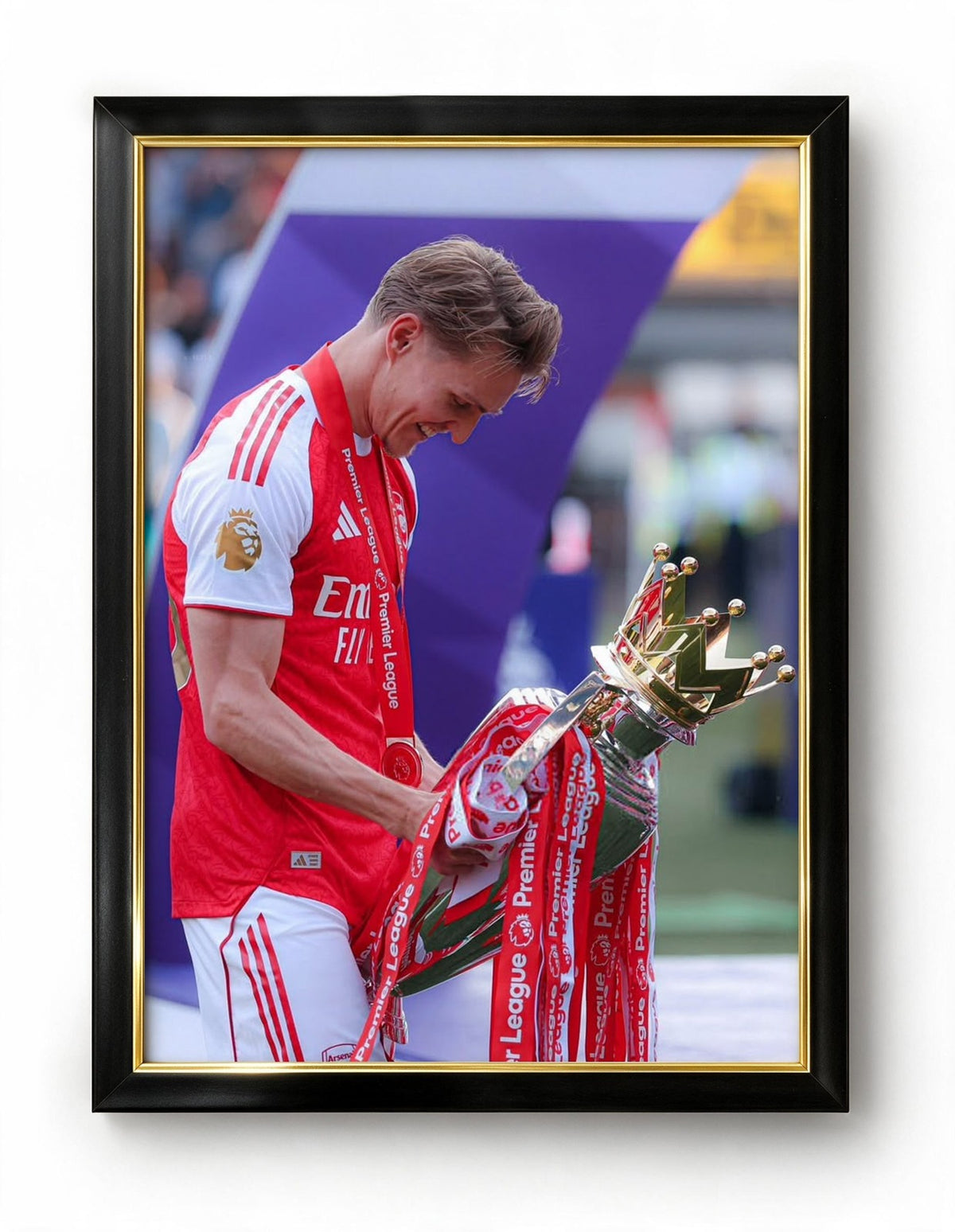 Odegaard Premier League celebration Frame