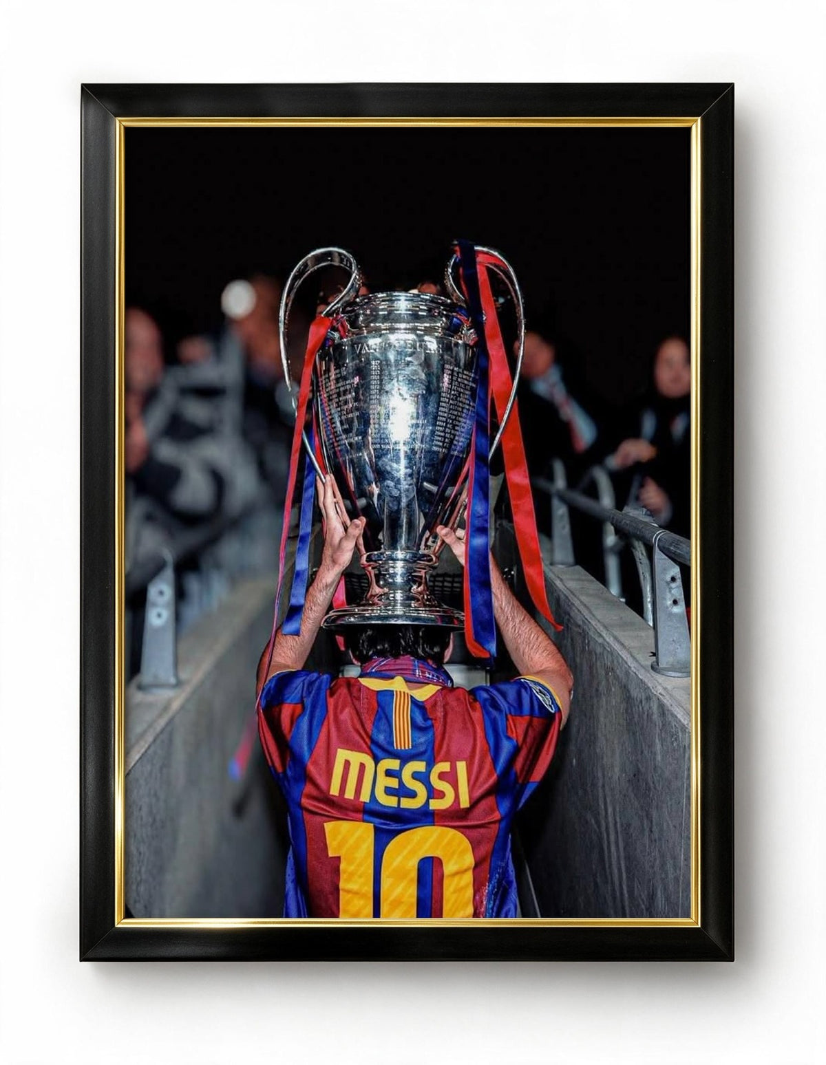 young Messi champions league celebration Frame