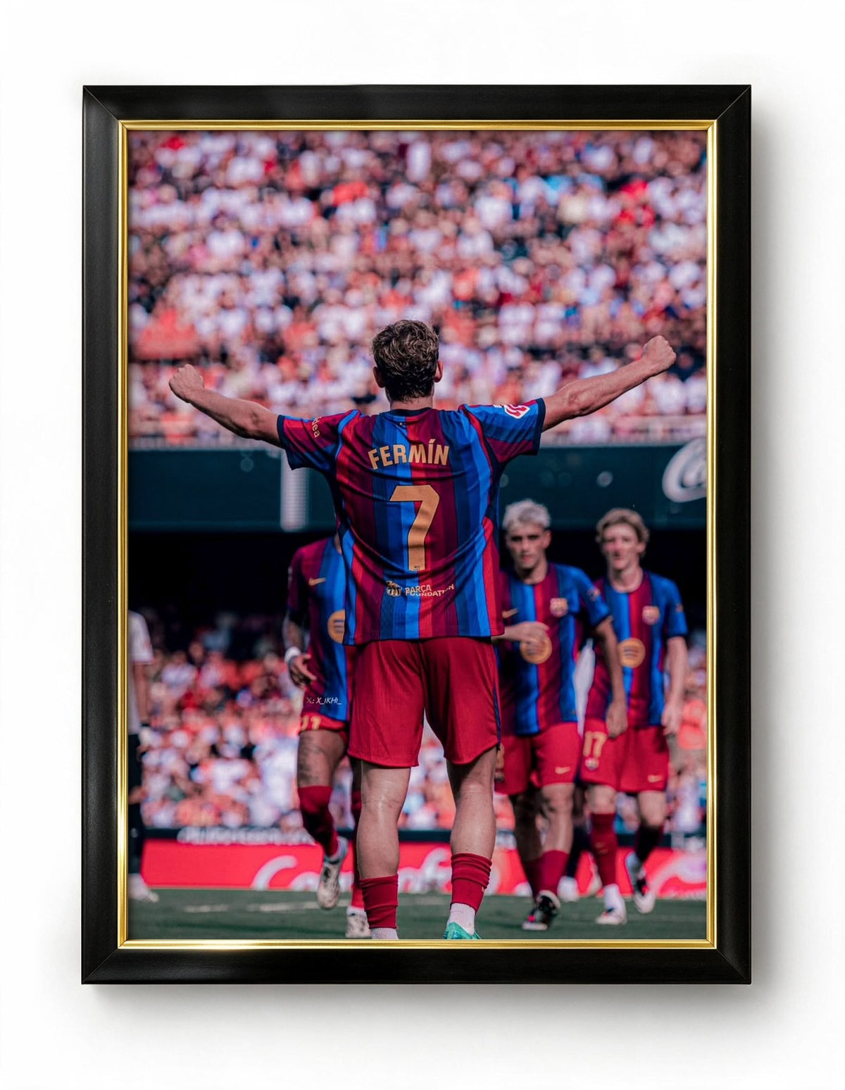 Fermin celebrating Frame